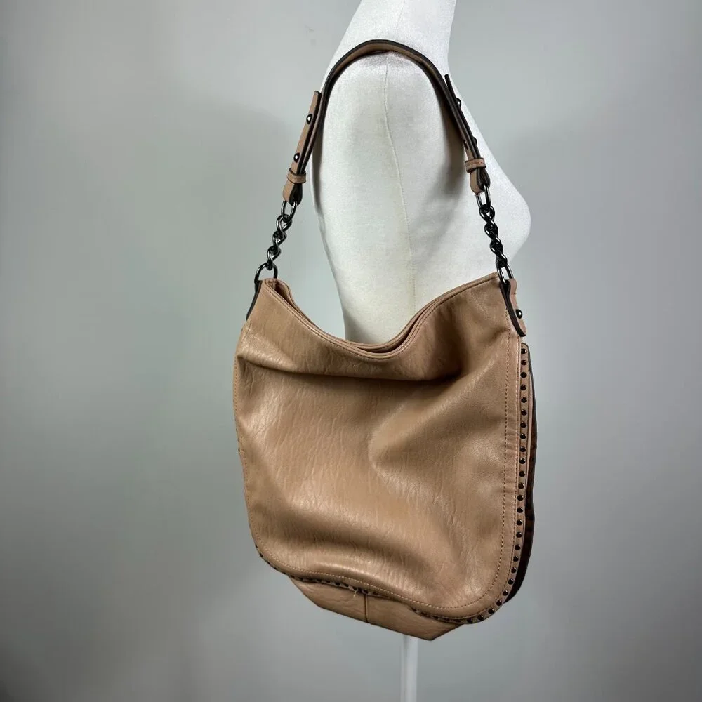 Jessica‎ Simpson Nude Chain Strap Shoulder Bag